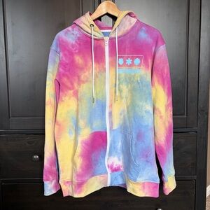 Official #ivegotyourback911 Campaign Full-Zip Tie-Dye Hoodie Med ✨New Condition